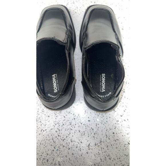Sonoma Goods for Life Boys Black Slip-On Dress Shoes, Size 12M - Picture 5 of 7
